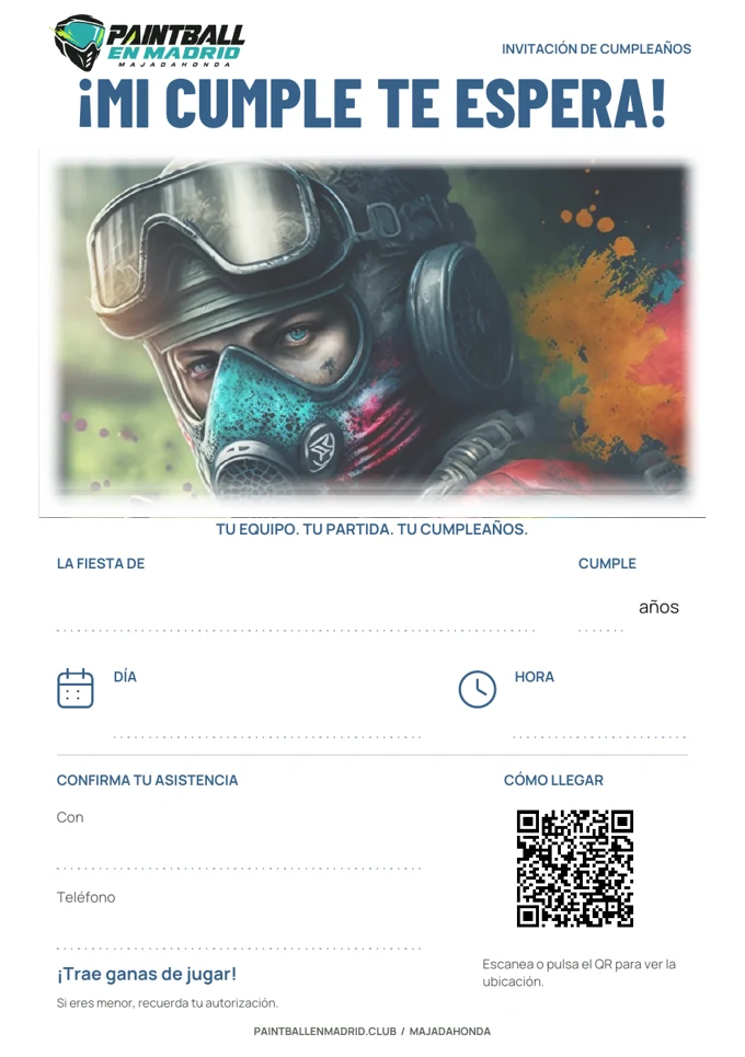 Vista previa de la invitación ¡Mi cumple te espera!